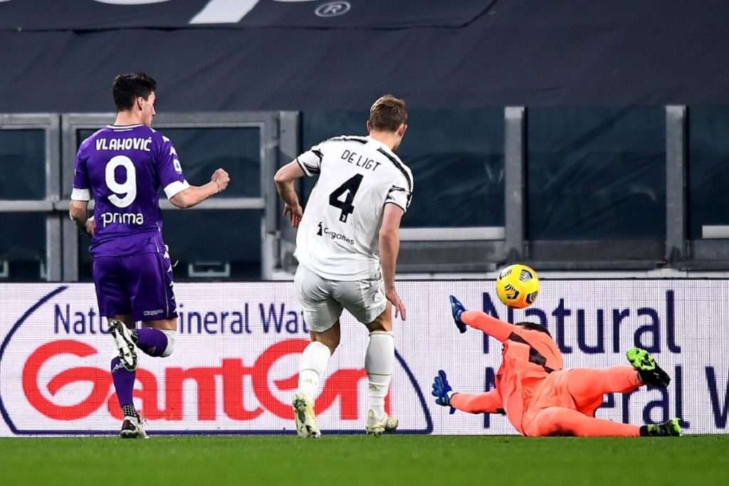gol Vlahovic, Juventus-Fiorentina