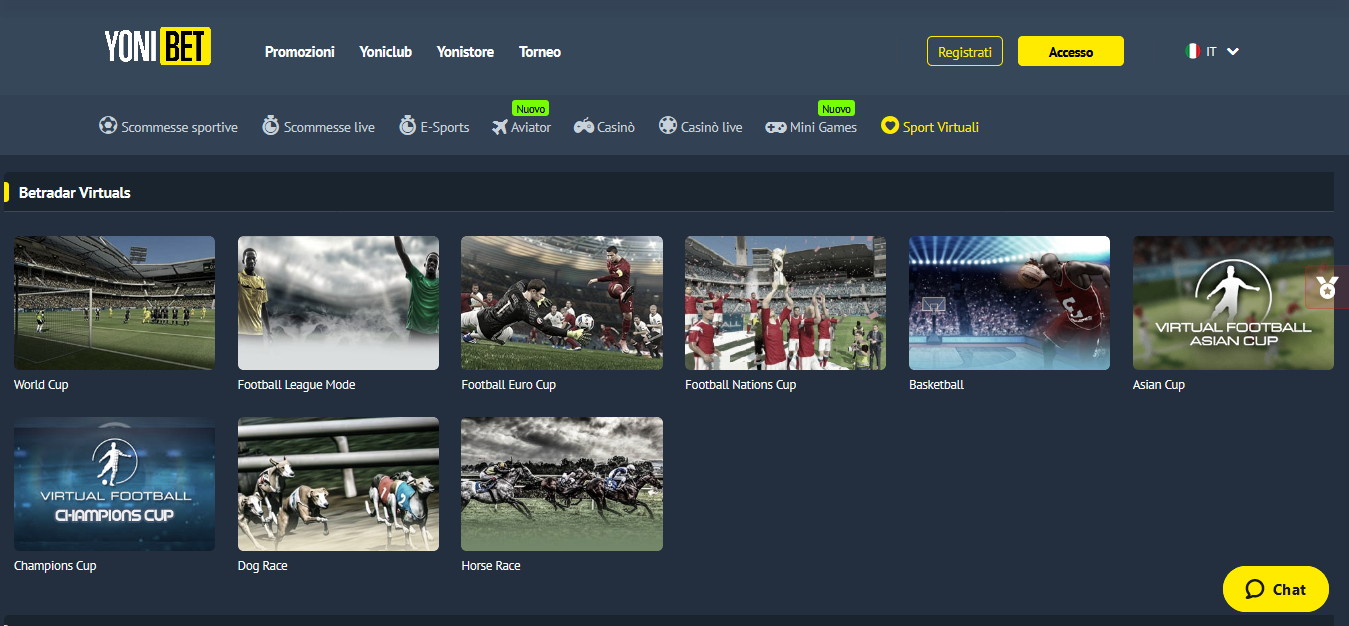 Scommesse Virtuali Gratis: lista bookmakers