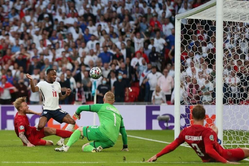 autogol Kjaer, Inghilterra-Danimarca