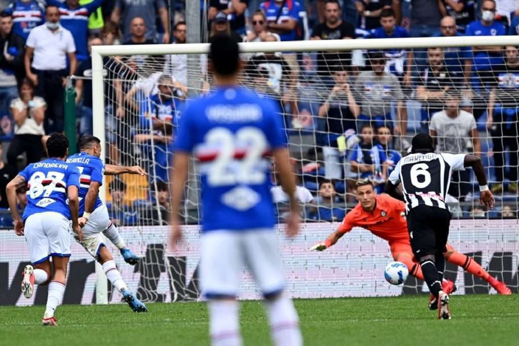 gol Quagliarella, Sampdoria-Udinese