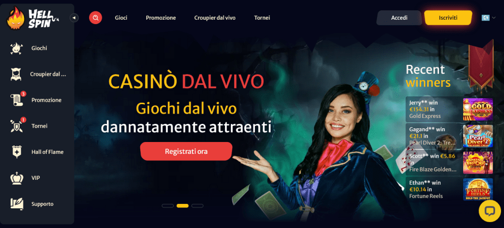 Hell Spin Casino Live