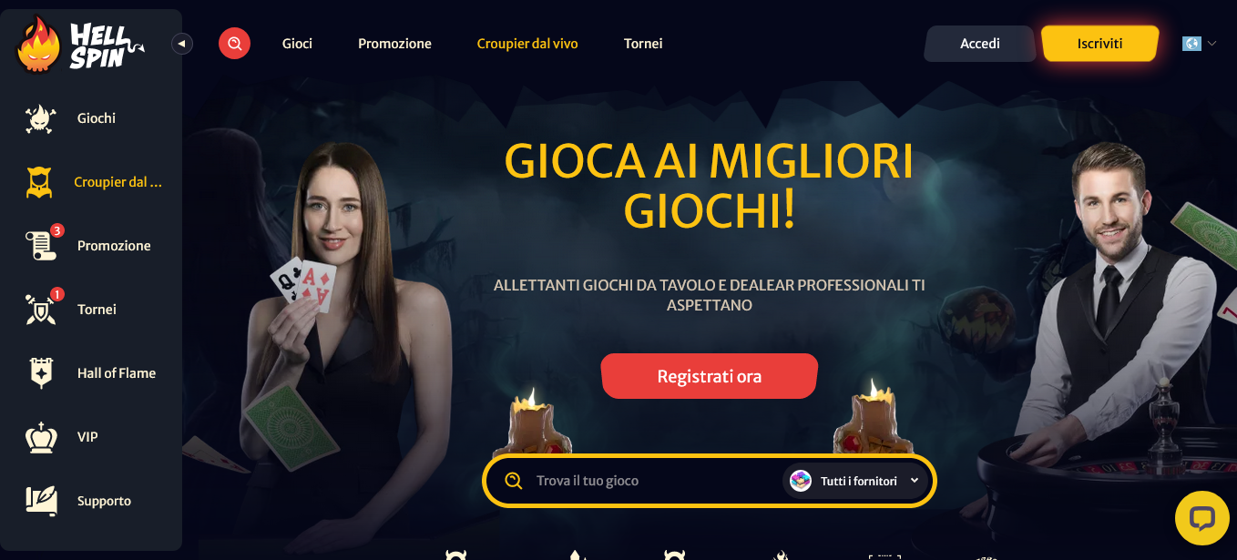 Hell Spin Casinò: tutti i vantaggi del Casinò non AAMS