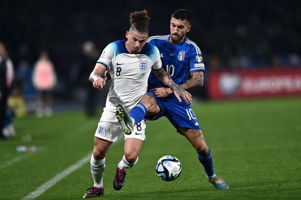 Phillips e Pellegrini durante Italia-Inghilterra