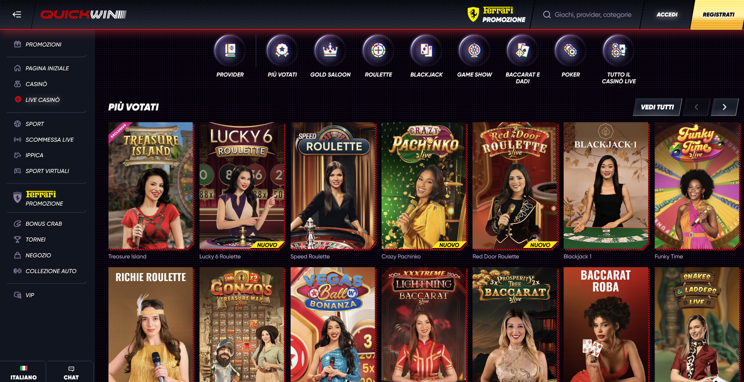 QuickWin Casinò Online: Bonus e promozioni