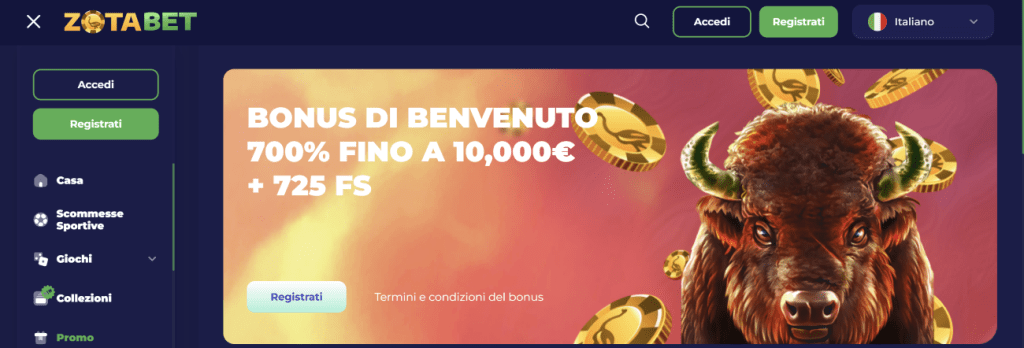Zotabet Casino non AAMS